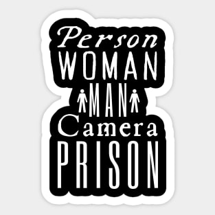 Person Woman Man Camera Prison Sticker